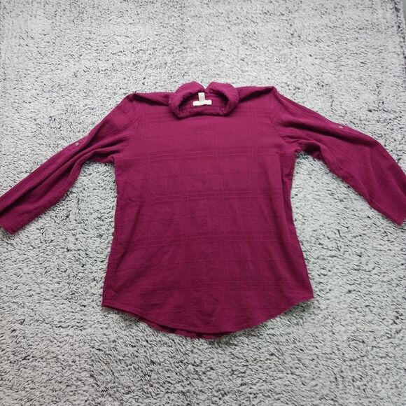 Woman Within 14/16 Medium size. Pearl Button Down 100% Cotton Long Sleeve Shirt. - Picture 8 of 16